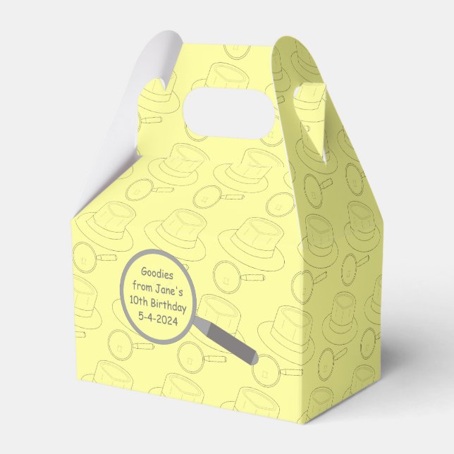 Krimis Solving Evidence Board Popcorn Geschenkschachtel (Vorderseite)