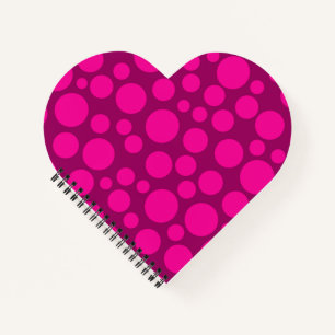 Krimson Pink Polka dot Notizbuch