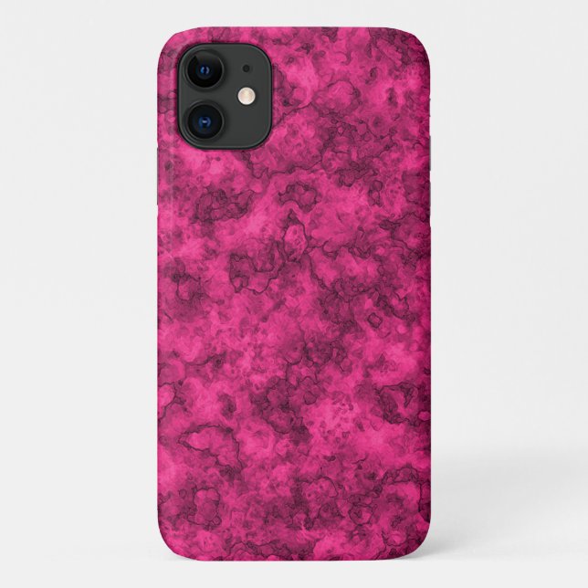 Krimsonfarbenes Marmormuster Case-Mate iPhone Hülle (Rückseite)