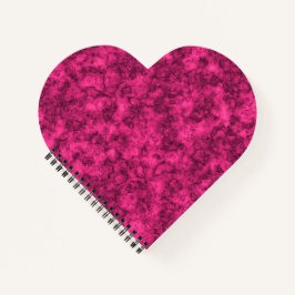 Krimsonfarbenes Marmormuster Notizbuch