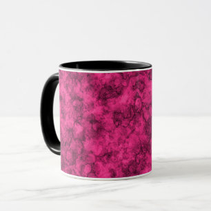 Krimsonfarbenes Marmormuster Tasse