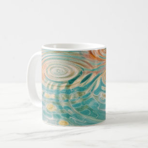 Kringel der Ruhe Abstrakte Wasserharmonie Kaffeetasse