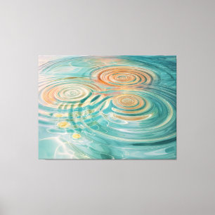 Kringel der Ruhe Abstrakte Wasserharmonie Leinwanddruck