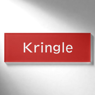 Kringle Name Tag Namenschild