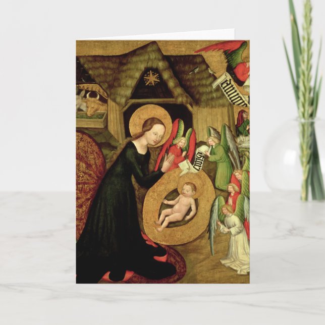 Krippe, c.1425 feiertagskarte (Vorderseite)