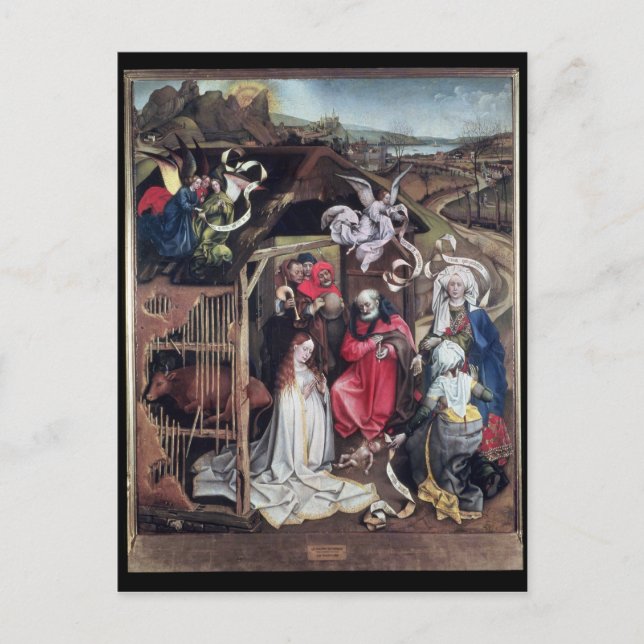 Krippe, c.1425 postkarte (Vorderseite)