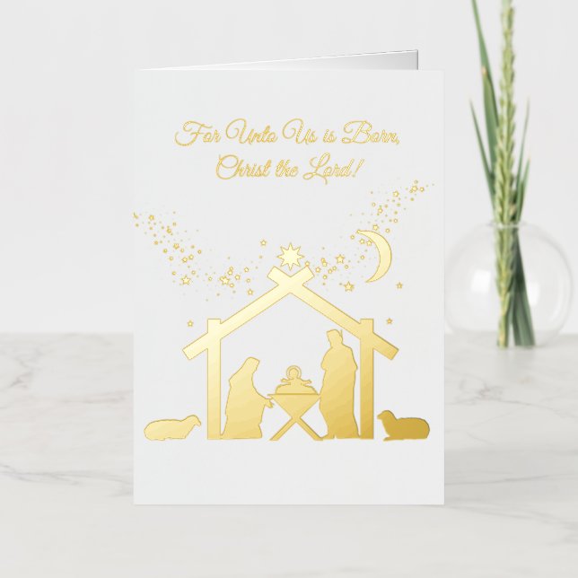 Krippe Gold Foil (Vorderseite)