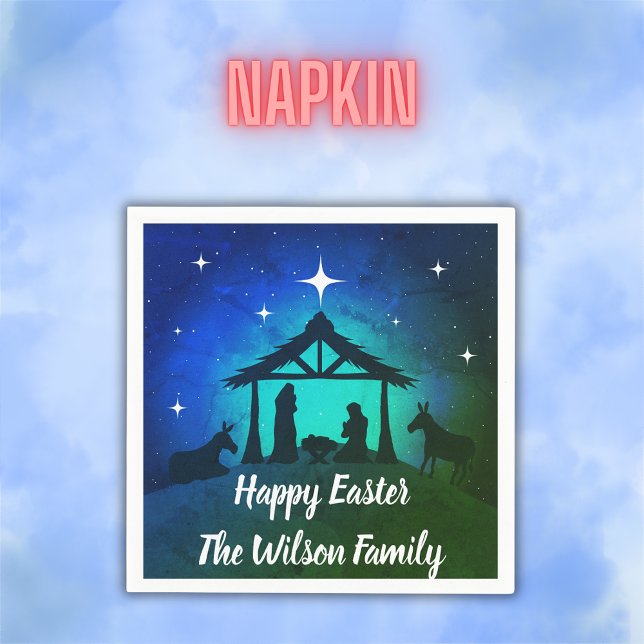 Krippe - Happy Oaster | Serviette (Von Creator hochgeladen)