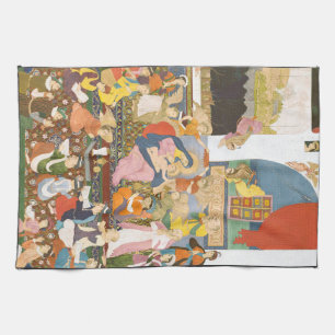 Krippe im indischen Stil Geschirrtuch