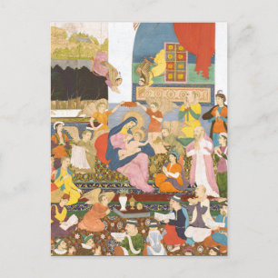 Krippe im indischen Stil Postkarte