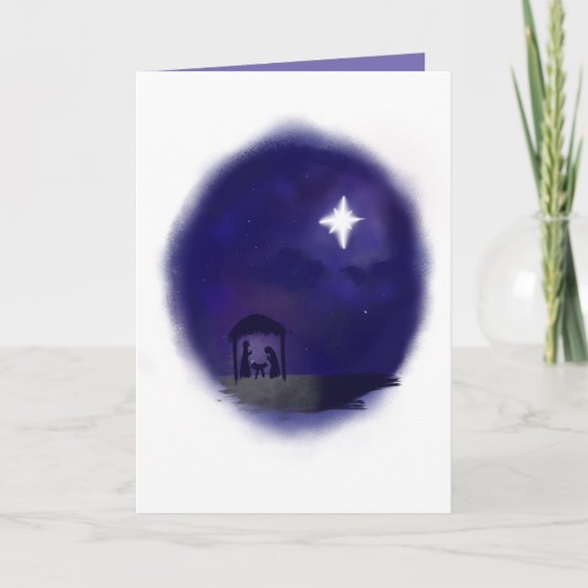 Krippe / Maria bekam kein Epidural Karte (Vorderseite)