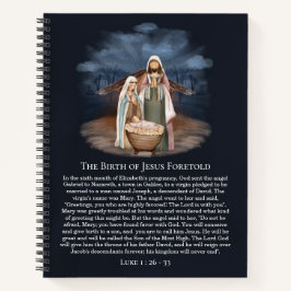 Krippe - Mary, Joseph & Newborn Baby Jesus Notizbuch