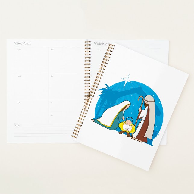 Krippe mit Mary Joseph und Baby Jesus Planer (Von Creator hochgeladen)