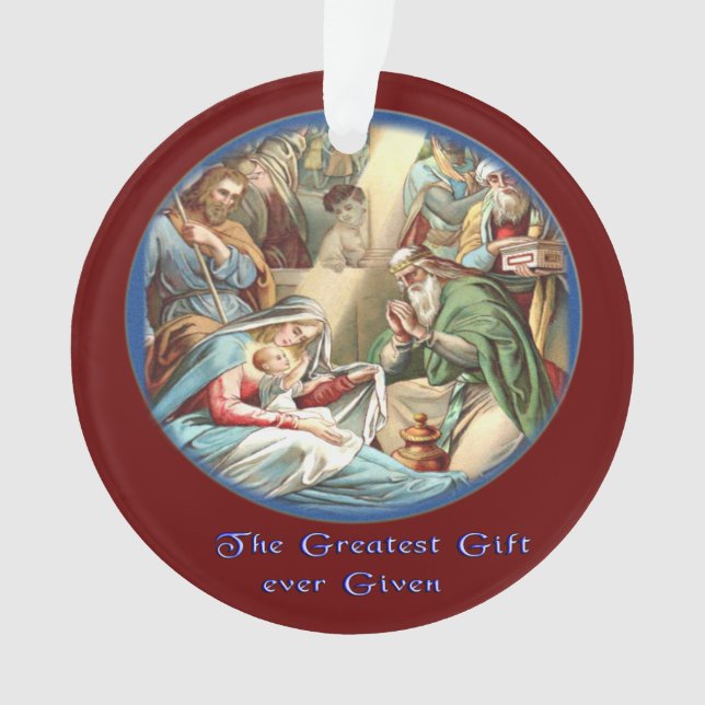 Krippe Ornament (Vorderseite)