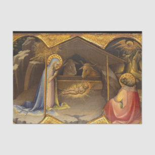 Krippe Selige Jungfrau Maria Säugling Jesus Seidenpapier