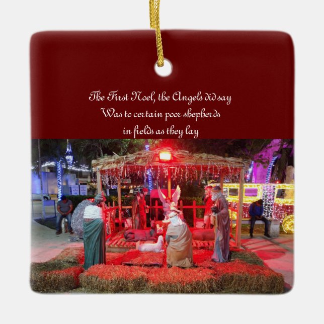 Krippe. Typ auf Handys Keramikornament (Vorderseite)