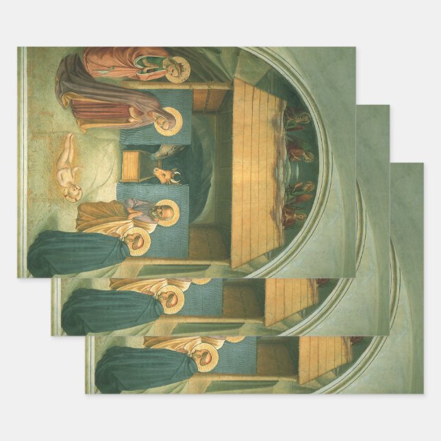 Krippe von Fra Angelico Geschenkpapier Set (Set)