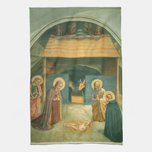 Krippe von Fra Angelico Geschirrtuch
