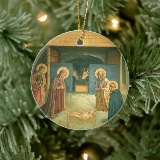 Krippe von Fra Angelico Keramik Ornament (Baum)