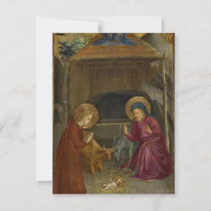 Krippe von Fra Angelico Postkarte