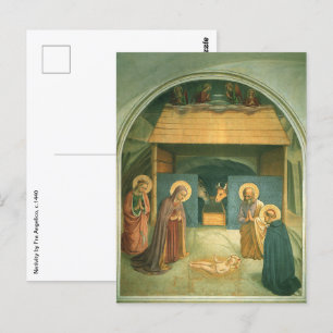 Krippe von Fra Angelico Postkarte