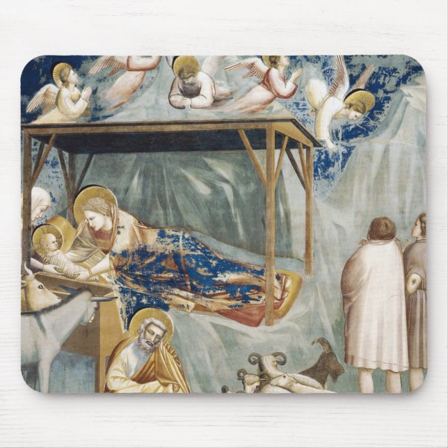 Krippe (von Giotto) Mousepad (Vorne)