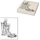 Krippenbaby Jesus Illustration Kunst Briefmarke Gummistempel (Stempel)