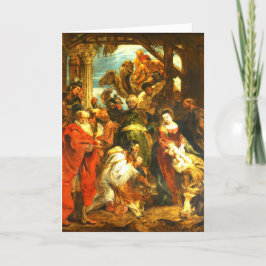 Krippenbekenntnisse der Magi-Weihnachtskarte Dankeskarte