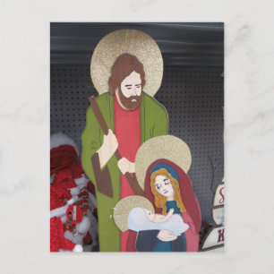 Krippenfiguren Postkarte