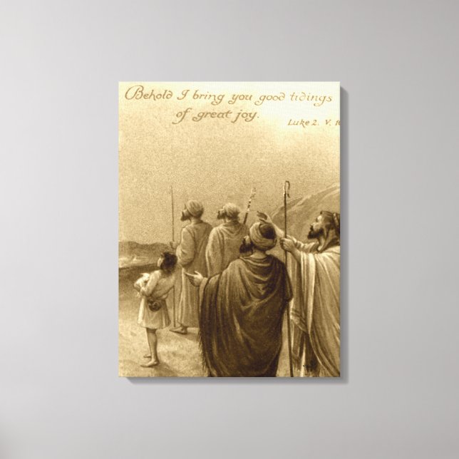 Krippengeschenke für Weihnachten Leinwanddruck (Vorderseite)