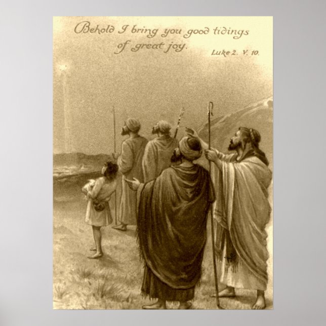 Krippengeschenke für Weihnachten Poster (Vorne)