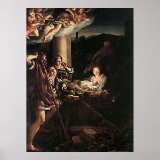 Krippengeschenke für Weihnachten Poster (Vorne)