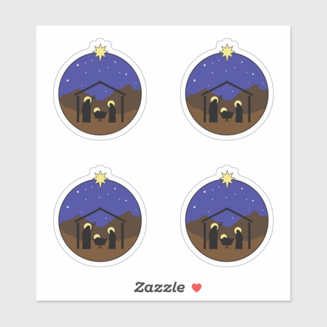 Krippenheilkunst Aufkleber (Blatt)