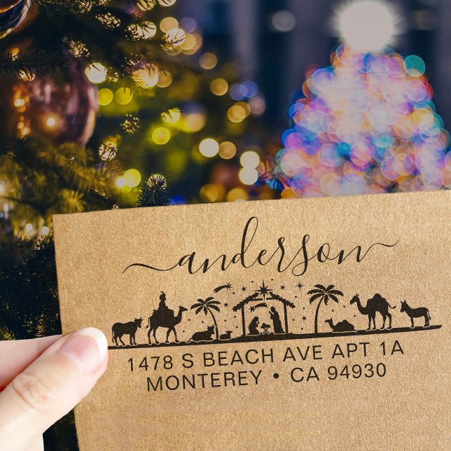 Krippenlandschaft Jesus Christus Bibelbibel Rückse Permastempel (Von Creator hochgeladen)