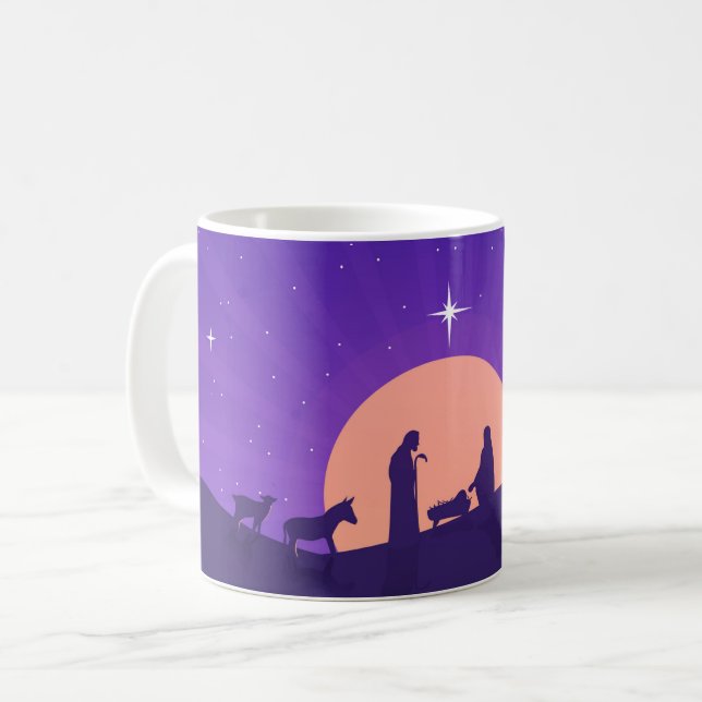 Krippenszene-Tasse Kaffeetasse (Vorderseite Links)