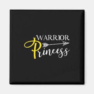 Kririor Princess Childhood Cancer Awareness Magnet