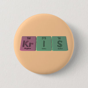 Kris als Krypton-Jod-Schwefel Button