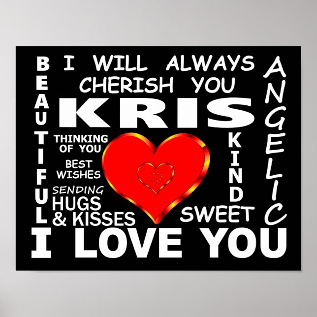Kris I Liebe You Poster (Vorne)