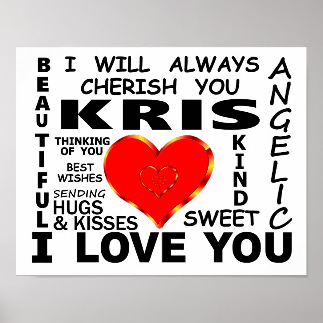 Kris I Liebe You Poster (Vorne)