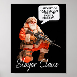 Kris Kringle Festliche Jagd Weihnachten Weihnachts Poster