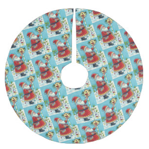 KRIS KRINGLE & KARDINAL BIRDHOUSE, NIEDLICHE WEIHN POLYESTER WEIHNACHTSBAUMDECKE