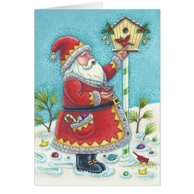 KRIS KRINGLE & KARDINAL CHRISTMAS GREETCARD B (Vorne)