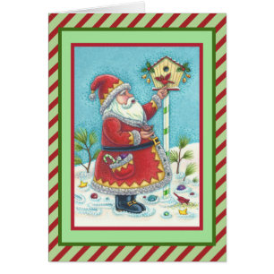 KRIS KRINGLE & KARDINAL CHRISTMAS GREETCARD V