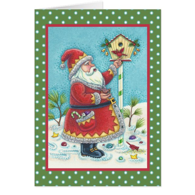 KRIS KRINGLE & KARDINAL CHRISTMAS GREETCARD V (Vorne)
