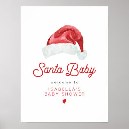 KRIS Niedliche und moderne Santa Baby Dusche Empfa Poster