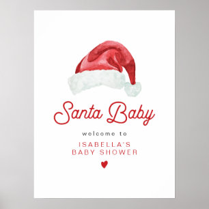KRIS Niedliche und moderne Santa Baby Dusche Empfa Poster