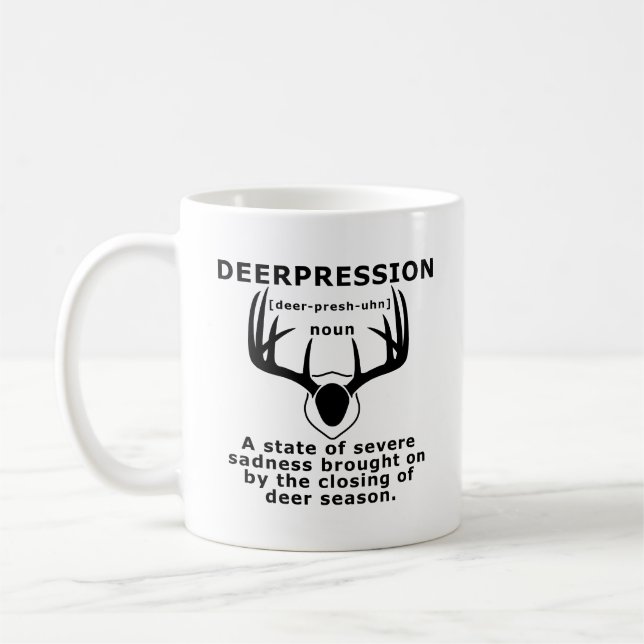 Krisen-lustige Jagd-Tasse Kaffeetasse (Links)