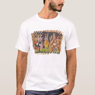 Krishna anhebender Berg Govardhana, vom 'Bhagav T-Shirt