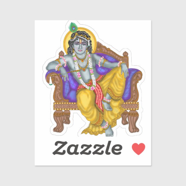 Krishna-Aufkleber Aufkleber (Blatt)