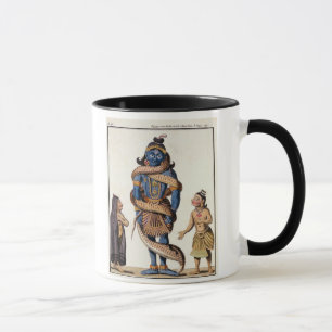 Krishna drückte durch die Kaliya Schlange, von Tasse